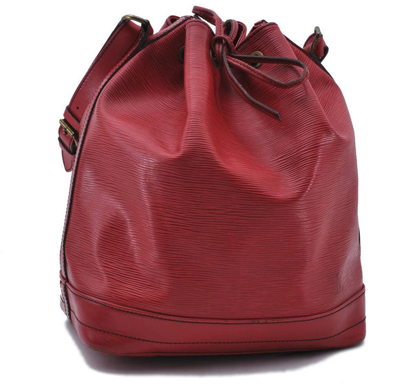 Authentic LOUIS VUITTON Epi Noe Red Shoulder Bag M44007 LV 6318C