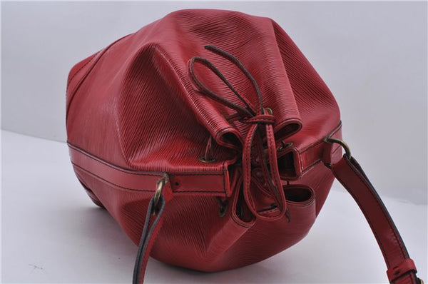 Authentic LOUIS VUITTON Epi Noe Red Shoulder Bag M44007 LV 6318C