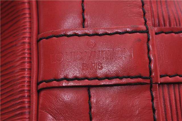 Authentic LOUIS VUITTON Epi Noe Red Shoulder Bag M44007 LV 6318C