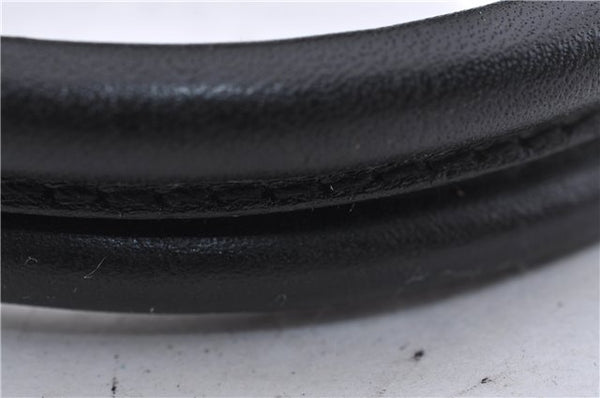 Authentic GUCCI Jackie Shoulder Tote Bag GG Canvas Leather 0021074 Black 6318D