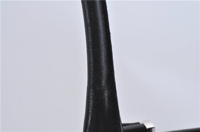 Authentic GUCCI Jackie Shoulder Tote Bag GG Canvas Leather 0021074 Black 6318D