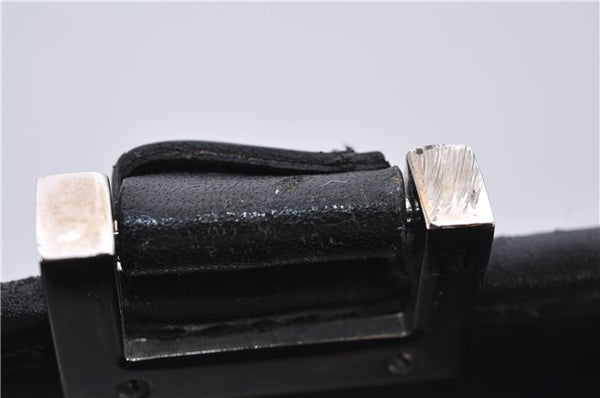 Authentic GUCCI Jackie Shoulder Tote Bag GG Canvas Leather 0021074 Black 6318D