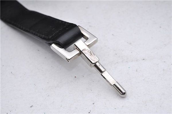 Authentic GUCCI Jackie Shoulder Tote Bag GG Canvas Leather 0021074 Black 6318D