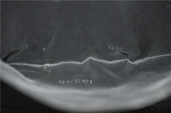 Authentic GUCCI Jackie Shoulder Tote Bag GG Canvas Leather 0021074 Black 6318D