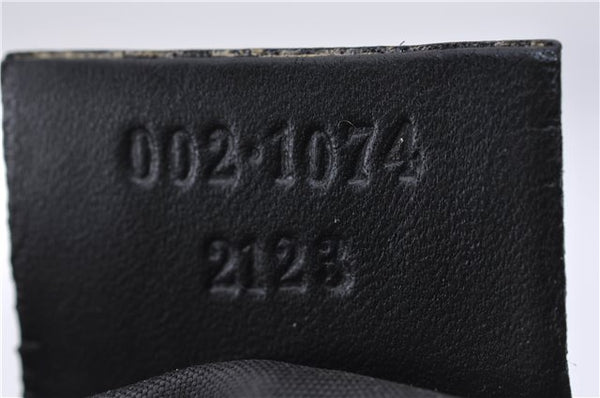 Authentic GUCCI Jackie Shoulder Tote Bag GG Canvas Leather 0021074 Black 6318D