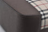 Authentic BURBERRY Check Vintage Shoulder Hand Bag Canvas Leather Beige 6318I