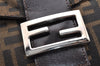 Authentic FENDI Zucca Mamma Baguette Shoulder Bag Canvas Leather Brown 6319I