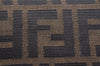 Authentic FENDI Zucca Mamma Baguette Shoulder Bag Canvas Leather Brown 6319I