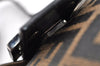 Authentic FENDI Zucca Mamma Baguette Shoulder Bag Canvas Leather Brown 6319I