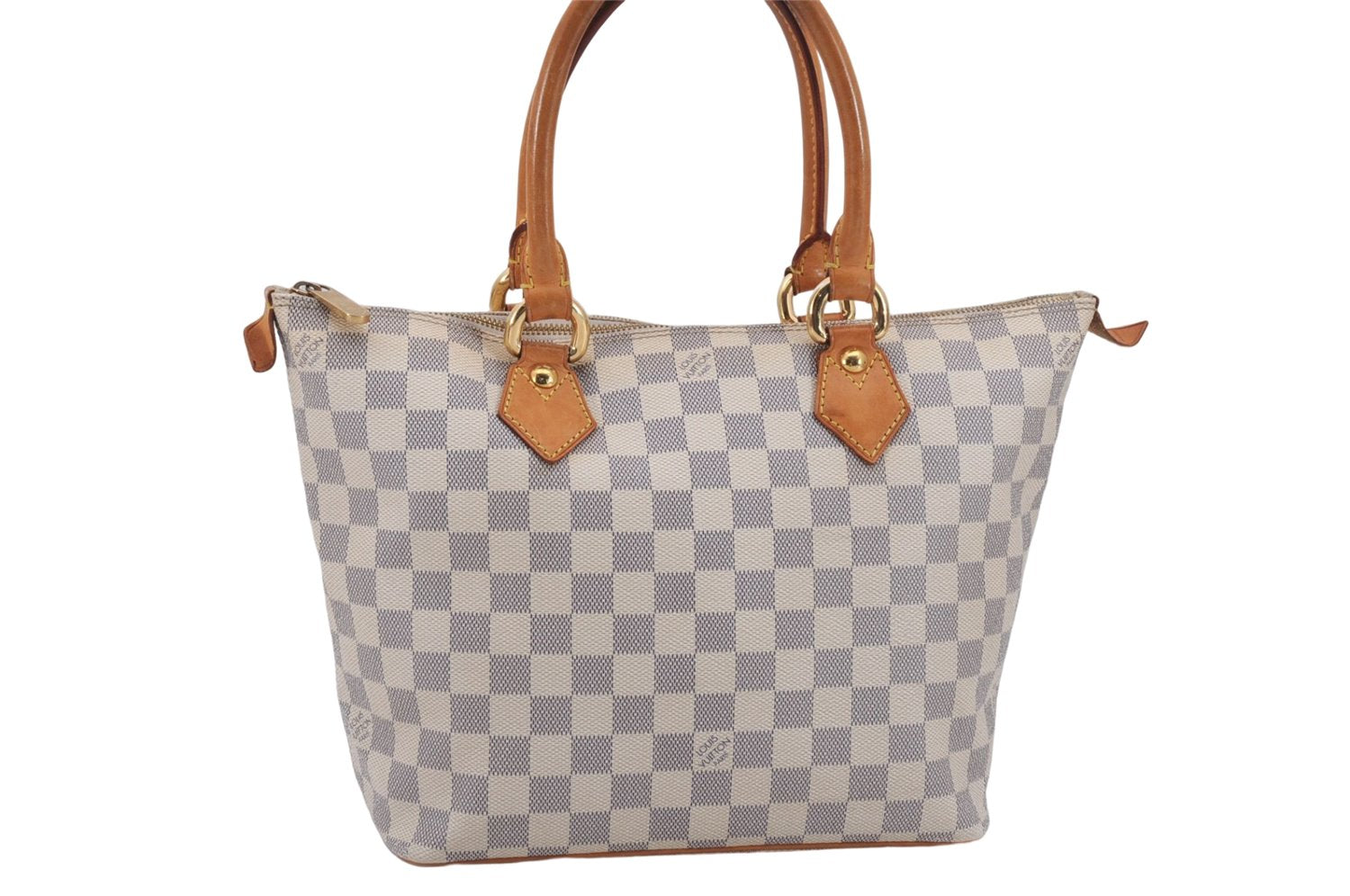 Authentic Louis Vuitton Damier Azur Saleya PM Shoulder Tote Bag N51186 LV 6320D