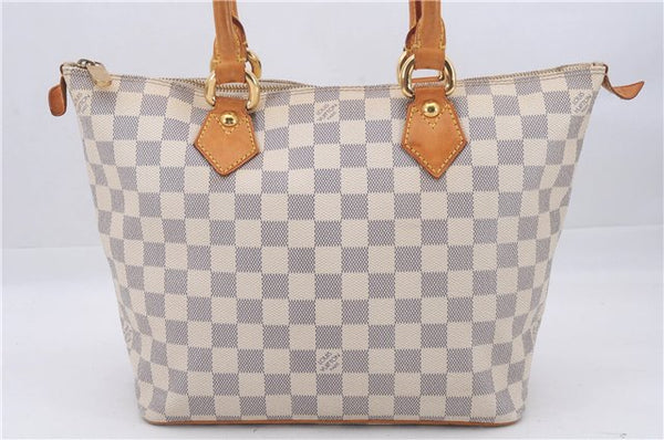 Authentic Louis Vuitton Damier Azur Saleya PM Shoulder Tote Bag N51186 LV 6320D