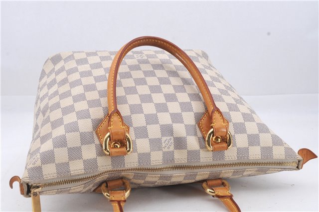 Authentic Louis Vuitton Damier Azur Saleya PM Shoulder Tote Bag N51186 LV 6320D