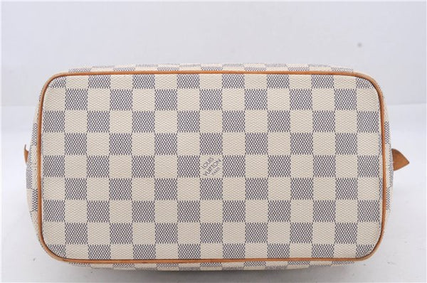 Authentic Louis Vuitton Damier Azur Saleya PM Shoulder Tote Bag N51186 LV 6320D