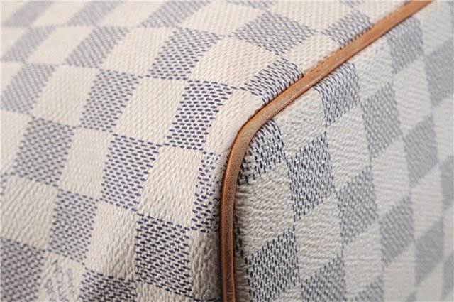 Authentic Louis Vuitton Damier Azur Saleya PM Shoulder Tote Bag N51186 LV 6320D