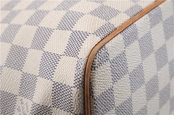 Authentic Louis Vuitton Damier Azur Saleya PM Shoulder Tote Bag N51186 LV 6320D