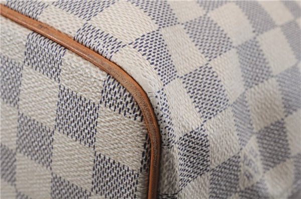 Authentic Louis Vuitton Damier Azur Saleya PM Shoulder Tote Bag N51186 LV 6320D