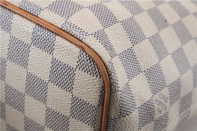 Authentic Louis Vuitton Damier Azur Saleya PM Shoulder Tote Bag N51186 LV 6320D