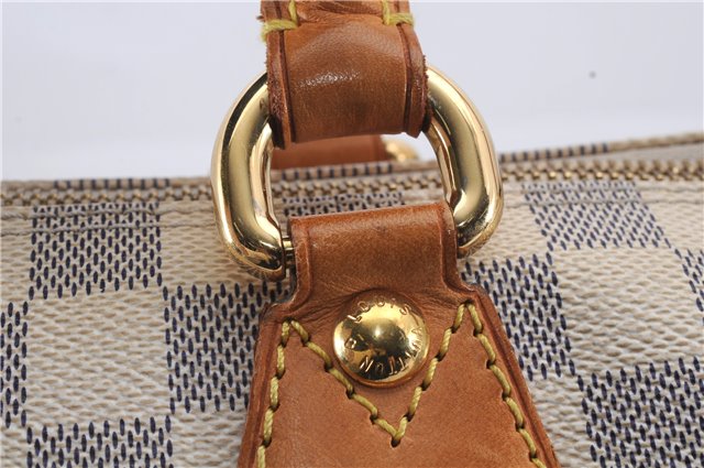 Authentic Louis Vuitton Damier Azur Saleya PM Shoulder Tote Bag N51186 LV 6320D