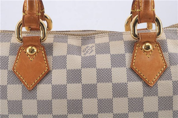 Authentic Louis Vuitton Damier Azur Saleya PM Shoulder Tote Bag N51186 LV 6320D