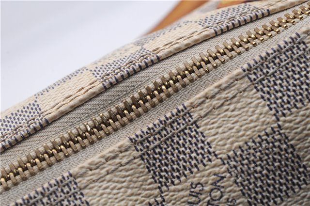 Authentic Louis Vuitton Damier Azur Saleya PM Shoulder Tote Bag N51186 LV 6320D