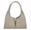 Authentic GUCCI Jackie Shoulder Hand Bag Purse Leather 0021067 Light Gray 6320I