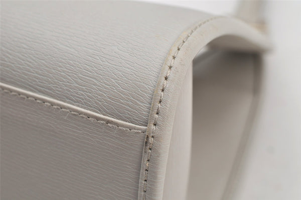 Authentic GUCCI Jackie Shoulder Hand Bag Purse Leather 0021067 Light Gray 6320I