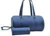 Authentic Louis Vuitton Epi Soufflot Hand Bag Blue M52225 LV 6321D