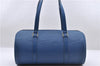 Authentic Louis Vuitton Epi Soufflot Hand Bag Blue M52225 LV 6321D