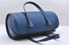 Authentic Louis Vuitton Epi Soufflot Hand Bag Blue M52225 LV 6321D