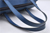 Authentic Louis Vuitton Epi Soufflot Hand Bag Blue M52225 LV 6321D