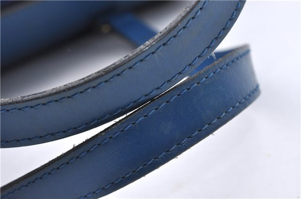 Authentic Louis Vuitton Epi Soufflot Hand Bag Blue M52225 LV 6321D