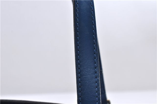 Authentic Louis Vuitton Epi Soufflot Hand Bag Blue M52225 LV 6321D
