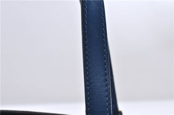 Authentic Louis Vuitton Epi Soufflot Hand Bag Blue M52225 LV 6321D