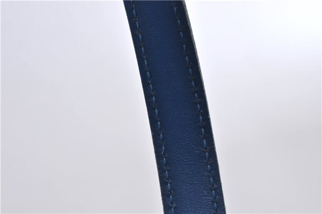 Authentic Louis Vuitton Epi Soufflot Hand Bag Blue M52225 LV 6321D