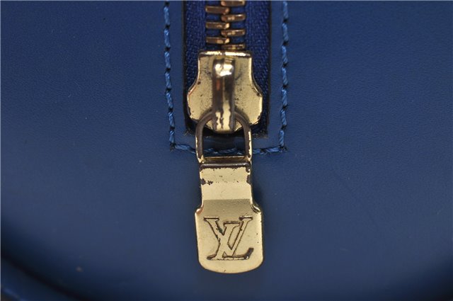 Authentic Louis Vuitton Epi Soufflot Hand Bag Blue M52225 LV 6321D