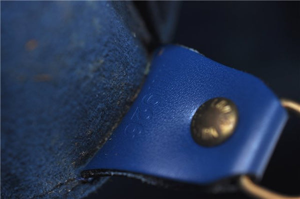 Authentic Louis Vuitton Epi Soufflot Hand Bag Blue M52225 LV 6321D