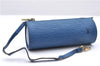 Authentic Louis Vuitton Epi Soufflot Hand Bag Blue M52225 LV 6321D
