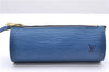 Authentic Louis Vuitton Epi Soufflot Hand Bag Blue M52225 LV 6321D