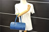 Authentic Louis Vuitton Epi Soufflot Hand Bag Blue M52225 LV 6321D