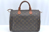 Authentic Louis Vuitton Monogram Speedy 30 Hand Boston Bag M41526 LV 6321G