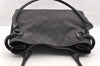 Authentic GUCCI Horsebit Shoulder Tote Bag GG Canvas Leather 101971 Black 6321I