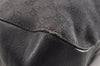 Authentic GUCCI Horsebit Shoulder Tote Bag GG Canvas Leather 101971 Black 6321I