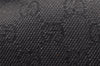 Authentic GUCCI Horsebit Shoulder Tote Bag GG Canvas Leather 101971 Black 6321I
