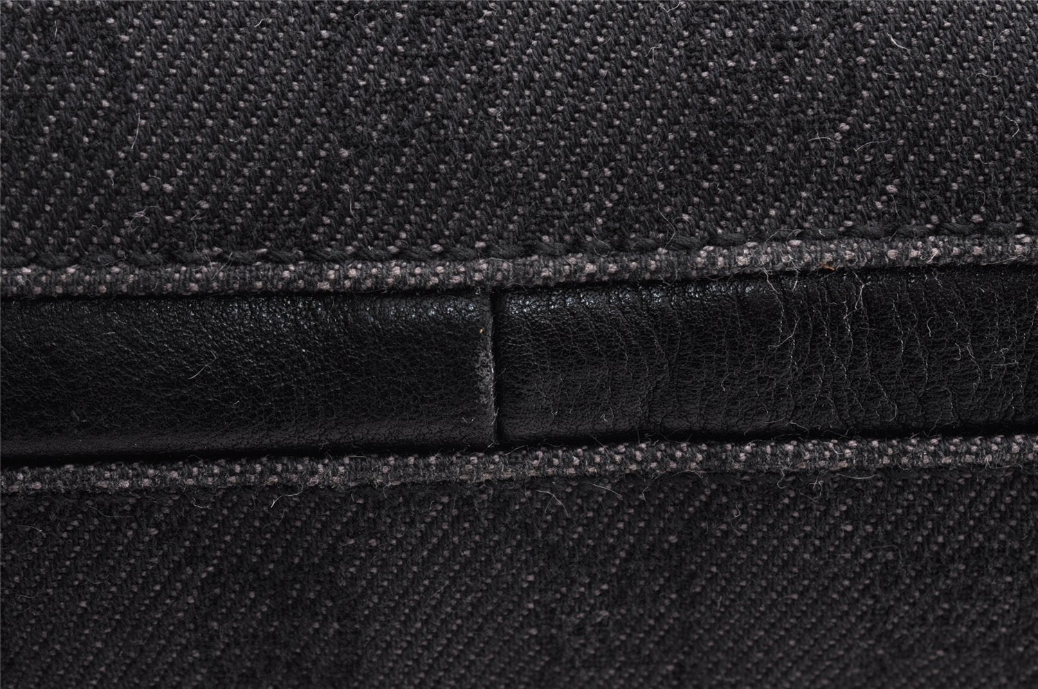 Authentic GUCCI Horsebit Shoulder Tote Bag GG Canvas Leather 101971 Black 6321I