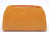 Authentic Louis Vuitton Epi Dauphine Cosmetic Pouch Yellow M48449 LV 6324D