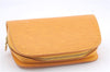 Authentic Louis Vuitton Epi Dauphine Cosmetic Pouch Yellow M48449 LV 6324D