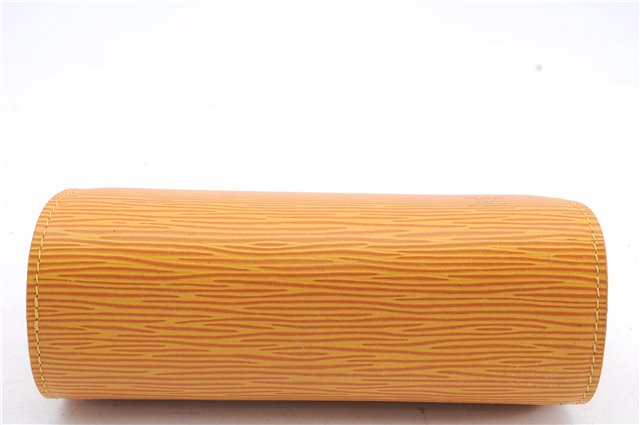 Authentic Louis Vuitton Epi Dauphine Cosmetic Pouch Yellow M48449 LV 6324D