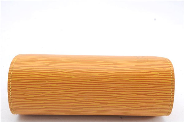 Authentic Louis Vuitton Epi Dauphine Cosmetic Pouch Yellow M48449 LV 6324D