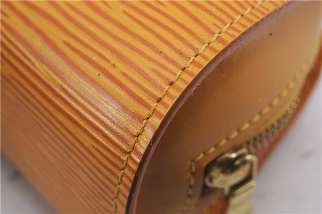 Authentic Louis Vuitton Epi Dauphine Cosmetic Pouch Yellow M48449 LV 6324D