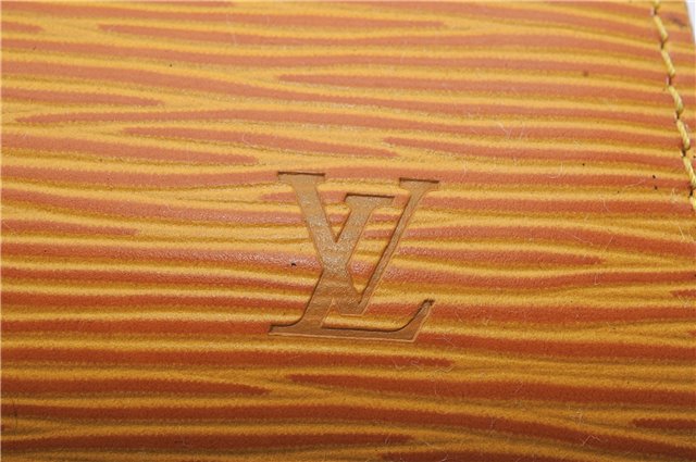 Authentic Louis Vuitton Epi Dauphine Cosmetic Pouch Yellow M48449 LV 6324D